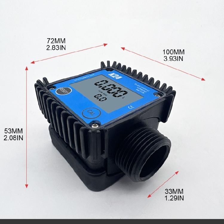 DN25 Electronic Turbine- Flow Meter with LCD Digital Display Liquid Flow Meter