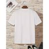 European size Men'S Patterned T-Shirt - Casual Round Neck, Short Sleeves, a Summer, Stylish Print, Comfortable Clothing