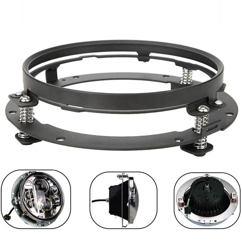 7 Zoll Runder LED-Scheinwerfer Montagehalterung Ring für Auto Jeep Wrangler JK Suzuki Samurai für Harley Motorrad 7" Halterung