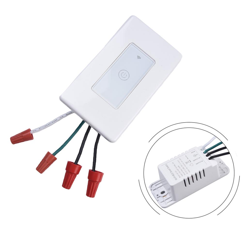For Smart WiFi Touch Light Switch for Voice and App Control No Neutral Wire Required for Easy Light Management