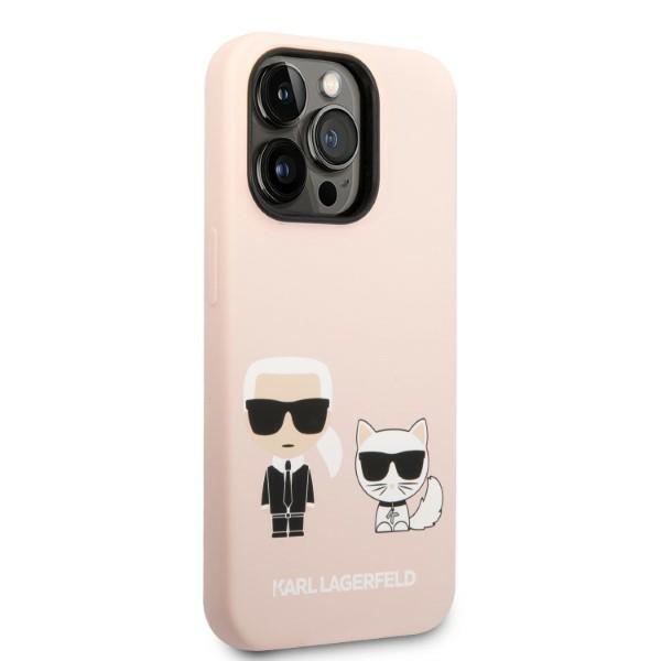 Etui do iPhone 14 Pro Karl Lagerfeld MagSafe Jasnoróżowe