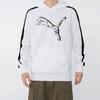 Puma Side Stripe Design Casual Hoodie Long Sleeve Unisex Tops White 534513-02