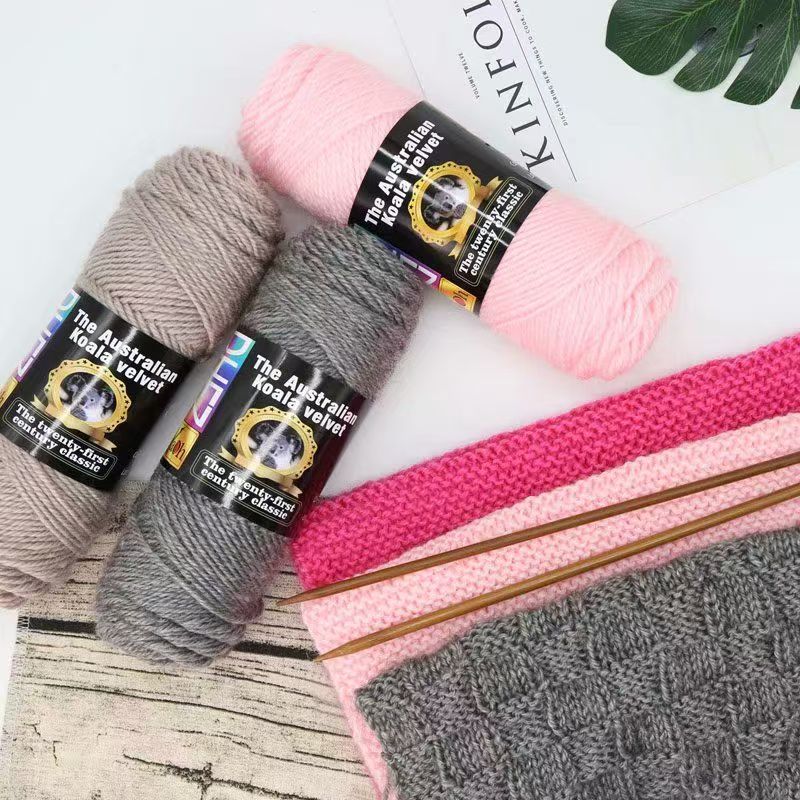100G Wool Blended Koala Fleece Hand-knitted Medium Thick Yarn Rod Needle Thread Jacket Scarf DIY Knitting&Crocheting