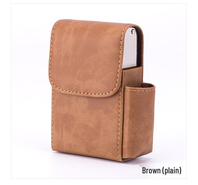 Leather Veneer Cigarette Case & Business Card Holder: Creative Fashion Accessory with 100 Patterns in Korean Style