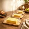 Butter Dish with Lid, Transparent Butter Storage Container, Convenient Kitchen Butter Holder