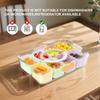 Refrigerator Storage Box with 8 Compartments, Food Grade Sealed Fresh-Keeping Container