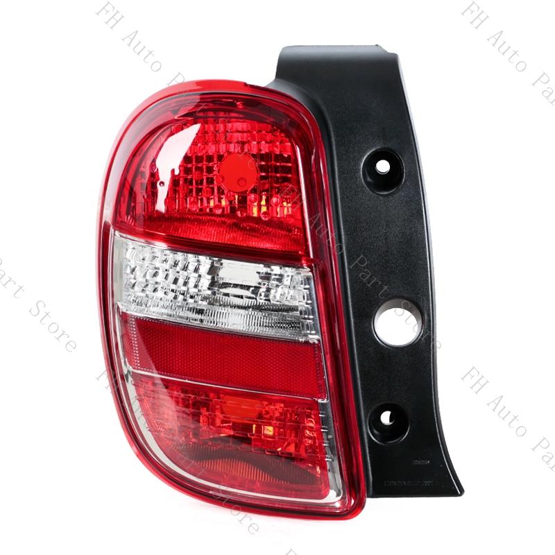 Rücklicht Rückleuchte Für Nissan March 2010-2016 Auto Stoßstange Hinten Rücklicht Bremslicht Stopp-Rückfahr-Blinker Leuchtenabdeckung Ohne Leuchtmittel
