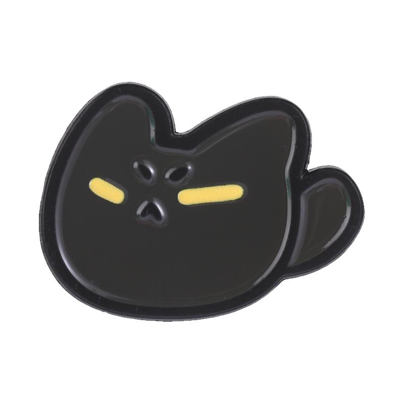 Cutee Black Cat Enamel Pins Cartoon Kitten Void Loading Kawaii Animal Brooches Lapel Backpack Badge Jewelry Gifts for Friends