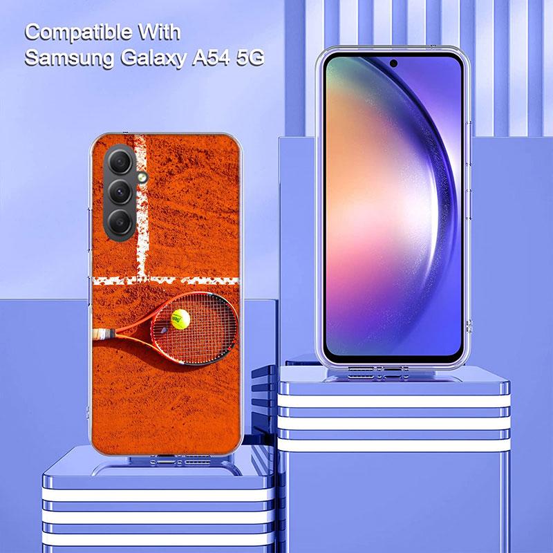 Tennis Racket Tennis Ball Phone Case for Samsung A17 A37 A57 A07 A16 A26 A36 A56 A06 A02S A12 A22 A32 A52S A04S A14 A24 A34 A54