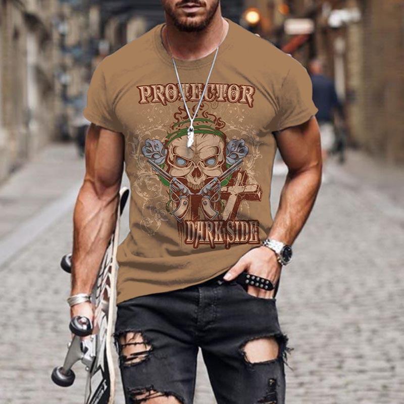 

Terrifying Skull 3D Printed T-shirt, Personalized Casual Short Sleeve, Loose Youth T-shirt 6XL