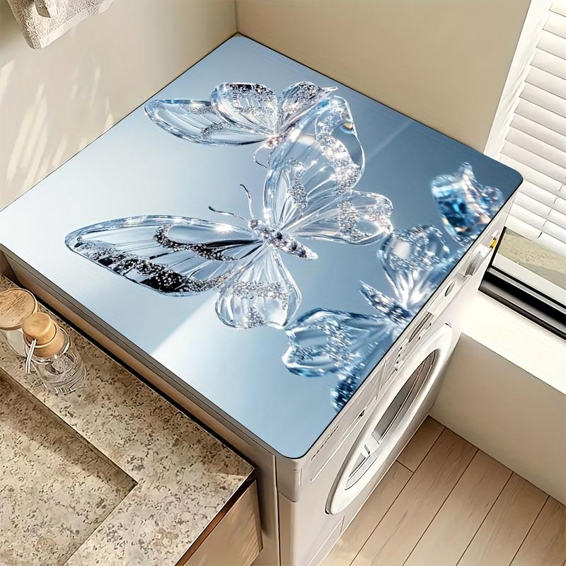 

1 шт. резиновый коврик для сушки с принтом бабочки для кофейни, ресторана, кухни, ковер, скатерть, коврик для стола из диатомовой грязи, коврик для питомца, кофейная посуда 50*80