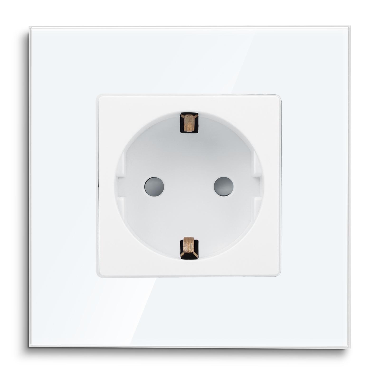 

Tuya Smart Touch Light Switches Plus USB-розетки Type-c Plug Eu Standard Smart Life Google Home Alexa App Control Socket No WIFI-EU Socekt