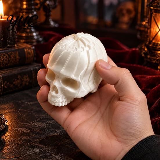 Creative Home Table Craft 3D Printed Skull Figurine, Desktop Fidget Toy, Decompression Sensory Festival Gift for Collectors Toy Halloween Party