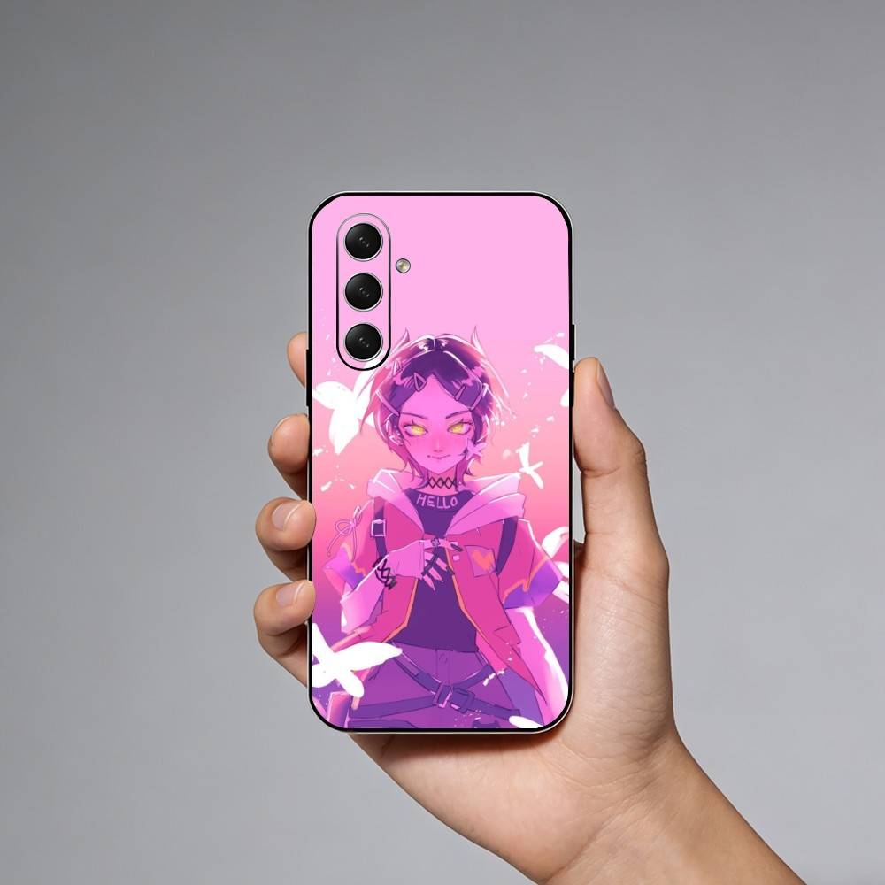 Game V-Valorant Phone Case For Samsung Galaxy A73,A72,A71,A70,A52,A51 Others Soft Black Cover Samsung a73 5g