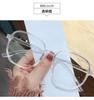 Live Broadcast Polygonal Glasses Frame Female Trend Large Frame Anti-Blue Light Flat Mirror Student Myopia Finished Product
