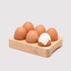 Acacia Wood Home Baking Egg Holder with 6 Egg Holes