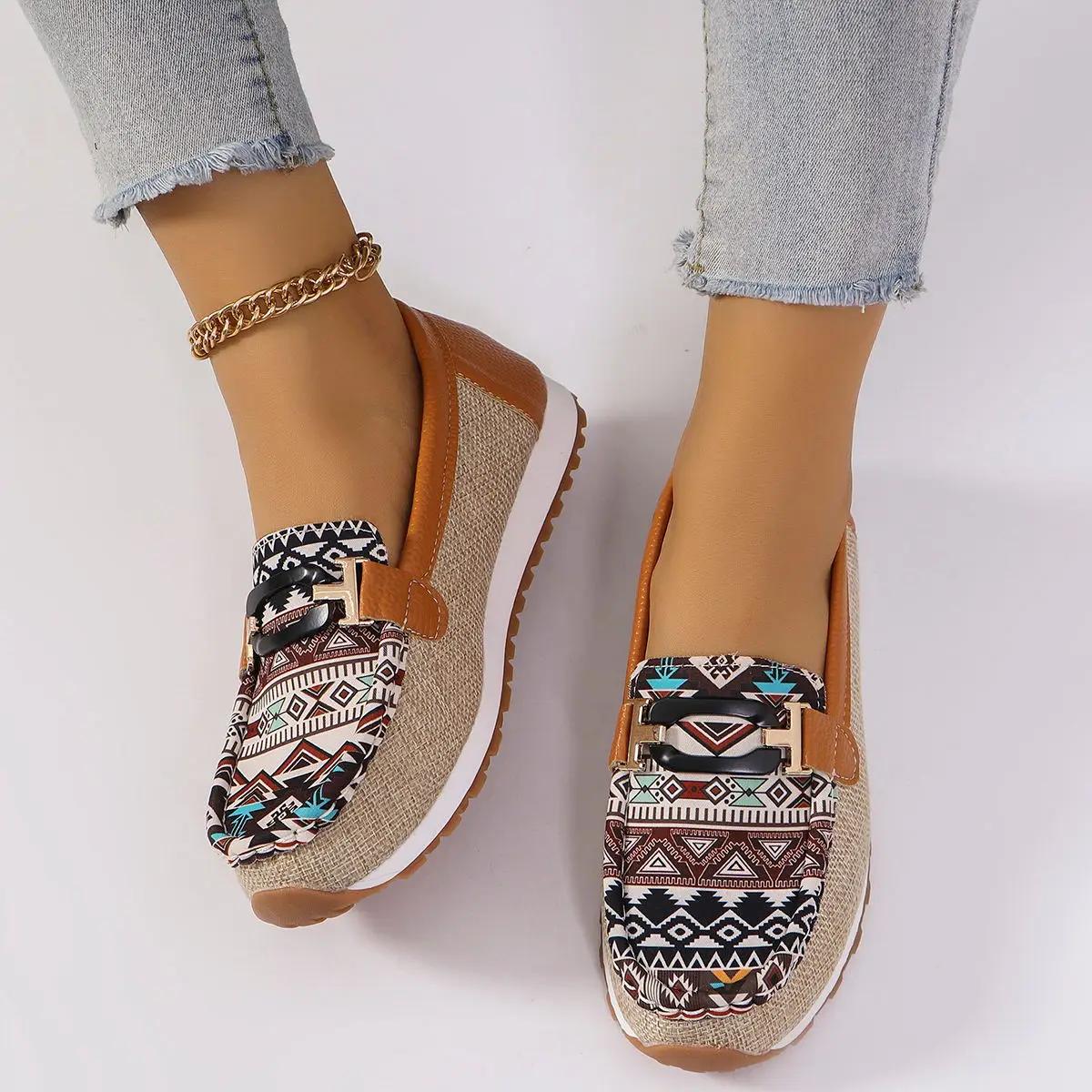 

Модные новые женские туфли на плоской подошве с круглым носком, туфли-лоферы на плоской подошве для женщин, нескользящие модные дышащие повседневные женские туфли 43 хаки