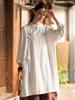 Autumn Women's Retro Zen Cotton Linen Top with Frog Buttons & Tie-Up Asymmetrical Lapel - Chinese Style Monk Robe Inspired Hanfu.