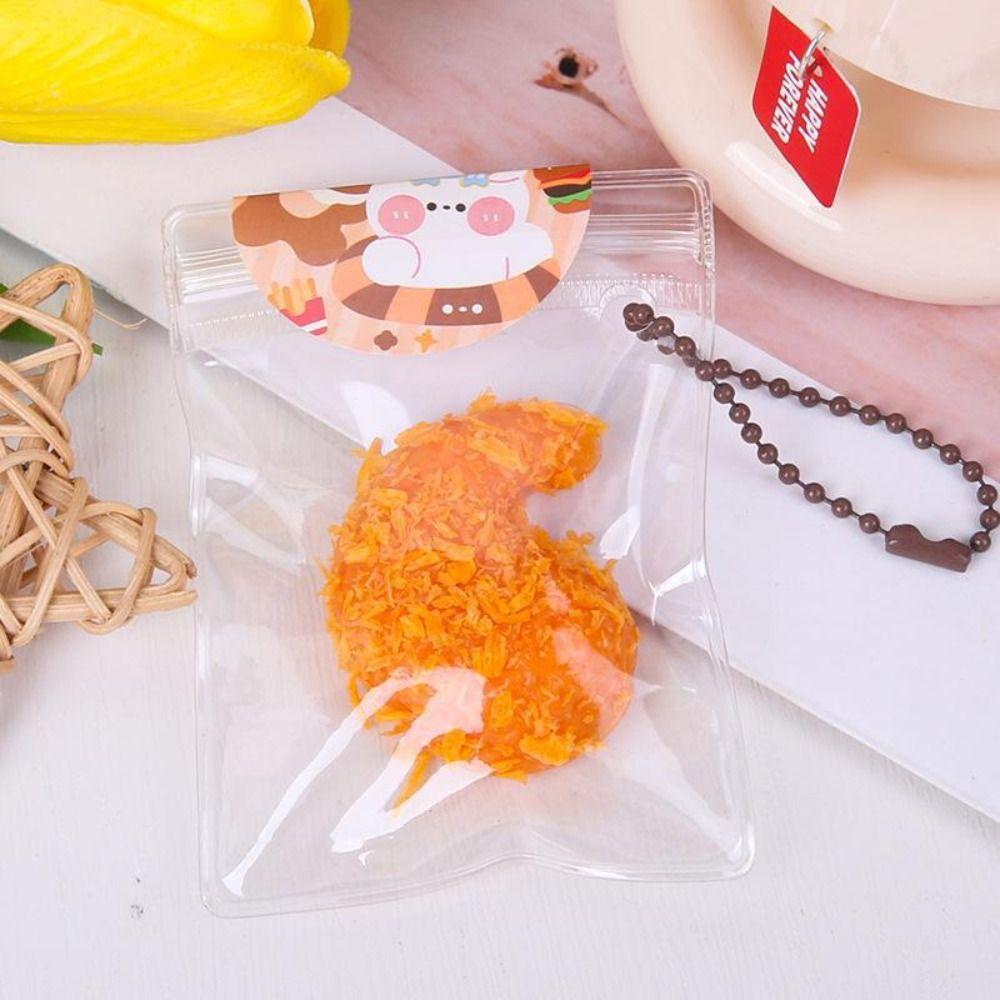 Bread Crumbs Squeeze Hamburger Toy Slow Rebound Cute Food Pinch Toy Fried Food Pinch Toy  Adults