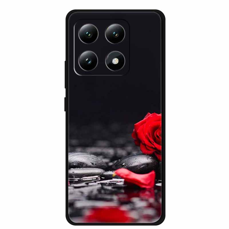 Handyhülle Für Xiaomi 15T Pro 5G Rückseite Hüllen Schwarzes Silikon Weiches Coque Für Xiaomi 15T 5G Hülle 15 T Pro 6,83" Fundas Schale