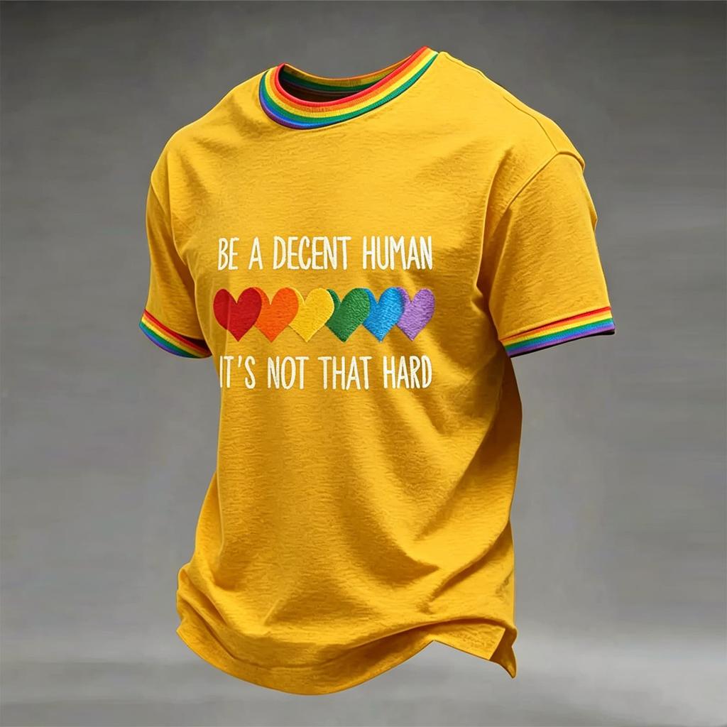 Men's Casual Round Neck Short Sleeve T-Shirt