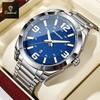 BINBOND New Business Men's Watch Luxury Stainless Steel Strap Waterproof Sports Watch Original Luminous Quartz Watches for Men