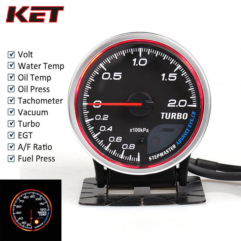 Difi CR Auto Gauge Meter Difi Boost Gauge Water Temp Oil Temp Oil Press Vacuum Fuel Press EXT Temp AFR Tachometer Stepper Motor VOLT