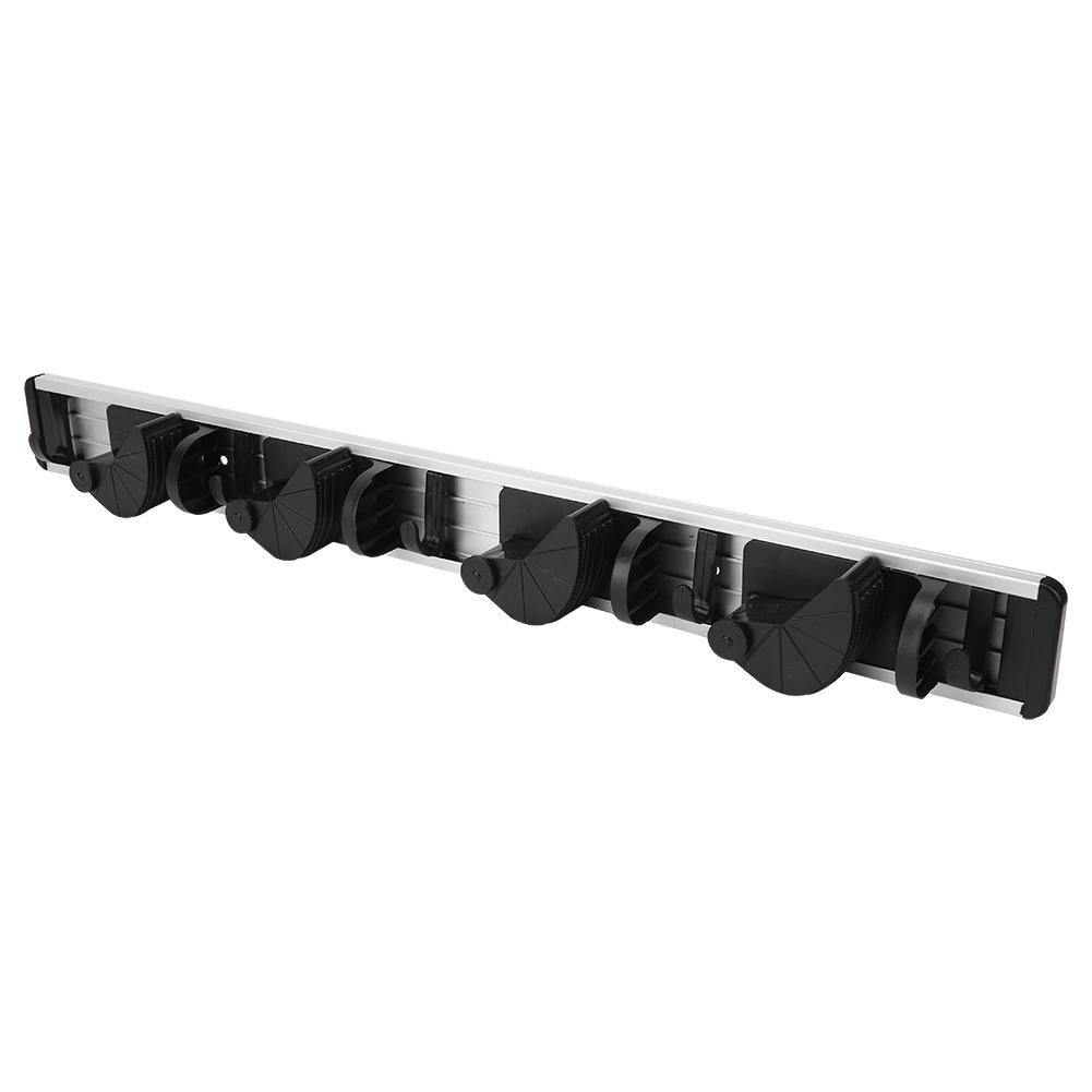 Wandmontierter Mopp Besen Halter Organizer Aufbewahrung Hängehaken für Küche Badezimmer Schrank Büro