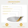 Metal Wall Art 65cm Modern Decorative Mirror Decor for Living Room Bedroom Dining Room, Gold Tone