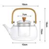 Wood Handle Clear Teapot With Filter Tea Pot New Boiling teapot  Home Office