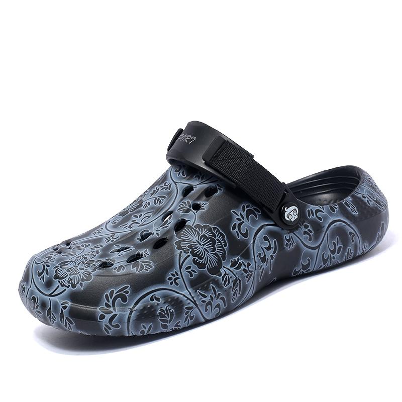 Fashion Men's Slippers Outdoor Sandals Beach Clogs Comfortable Soft Slides Indoor Water Shoes Men Outdoor Sandals Big Size