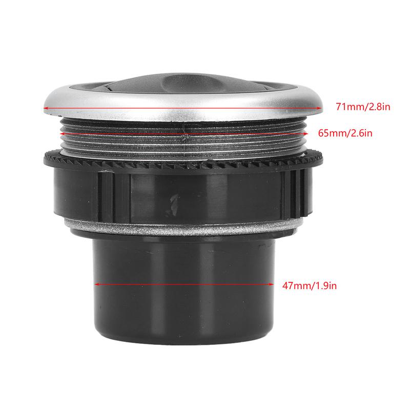 Car Dashboard Air Outlet Deflector Rotatable Round for Car RV Buse Dashboard Air Conditioner Outlet Vent Deflector Trim