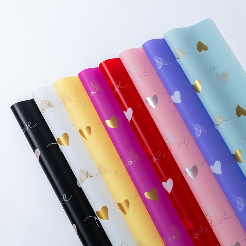 Waterproof Heart & Flower Valentine's Day Gift Wrap - Bouquet & Floral Packaging