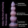 3-Size Lifelike Silicone Dildo for Women, Realistic Liquid Silicone Toy with Strong Suction Cup, G-Spot & Anal Stimulation Adult Sex Toy