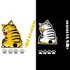 Creative Cat Moving Tail Paws Car Stickers Windshield Rear Wiper 3D Funny Cartoon Stickers Auto Decal Exterior Accessories