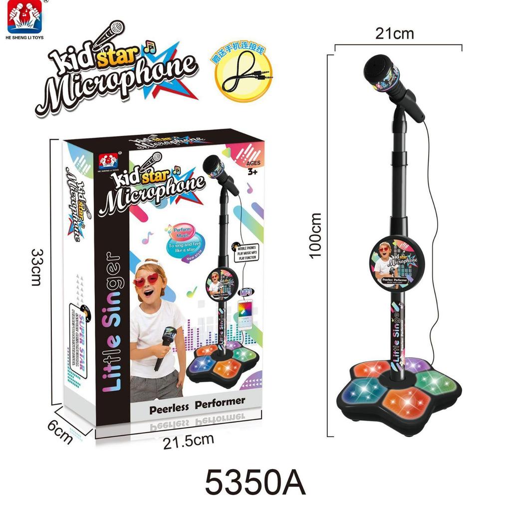 Cool Kids' Microphone Toy with 5 Lights – Interactive, Musical & Educational Play for Boys and Girls