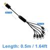 Micro-USB USB C Splitter Cable 6 in 1 Type-C Type-c  6 in 1 Charging Cable  Android