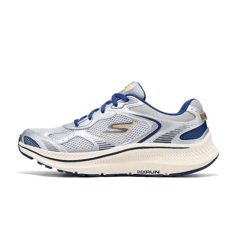 Skechers Go Run Consistent 2.0 Men Gray Blue Low Top Casual Running Shoes 220883-GYNV 39.5
