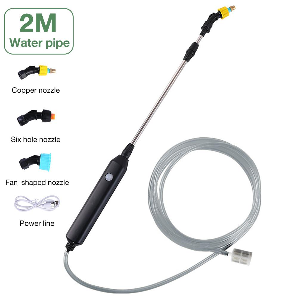 

Портативный телескопический электрический опрыскиватель с 3 насадками для распыления, 2400 мАч, опрыскиватель высокого давления для полива сада, растений, внесения удобрений