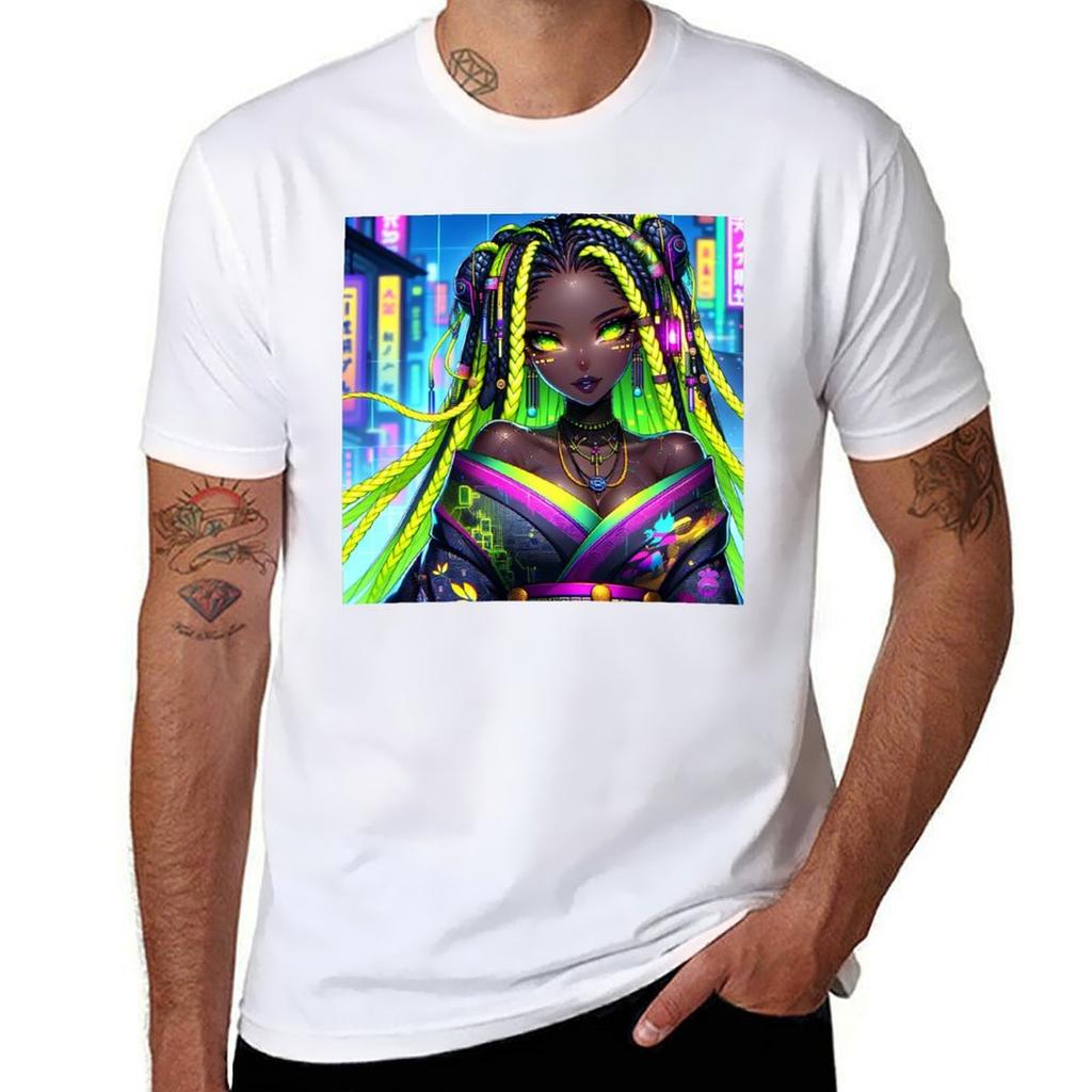 Futuristic Neon Beauty Tshirt High Quality Durable Tshirt