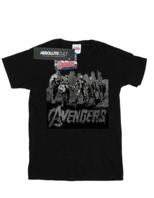 Womens/Ladies Avengers Mono Team Art Cotton Boyfriend T-Shirt