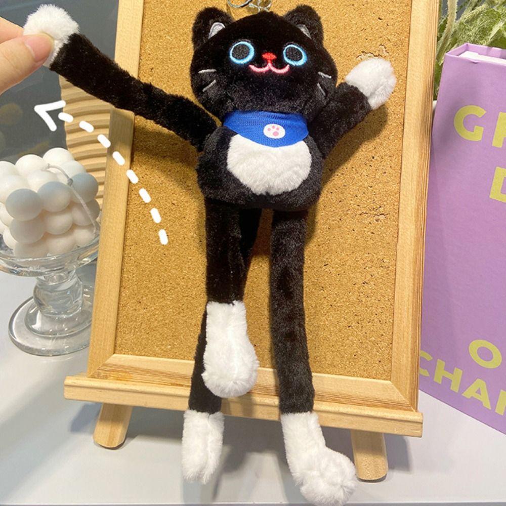 Cute Cat Plush Doll Keychain Soft Animal Keychain Plush Cat Pendant Girl Birthday Gift