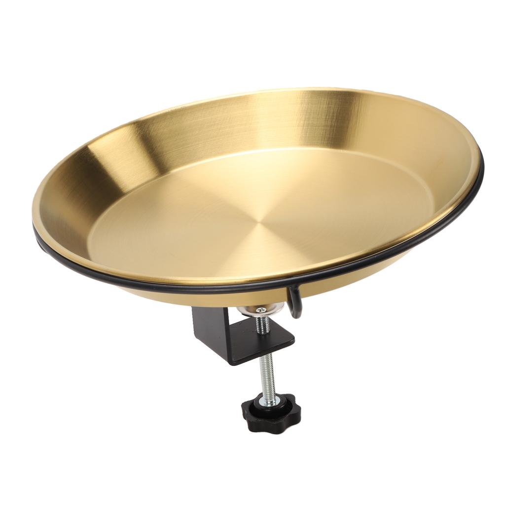 Outside Birdbaths Bowl Metal Detachable Bird Water Spa Bowl for Outdoor Garden Yard Patio Lawn