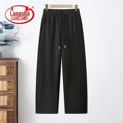 Women's Plus Size High-Waist Straight-Leg Pants