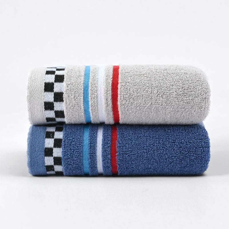 

Towel Full Cotton Wash Face Color Woven Smooth Water Moisture-wicking Home Long Velvet Cotton Bath Thickened Gift Face Towel 35*75cm