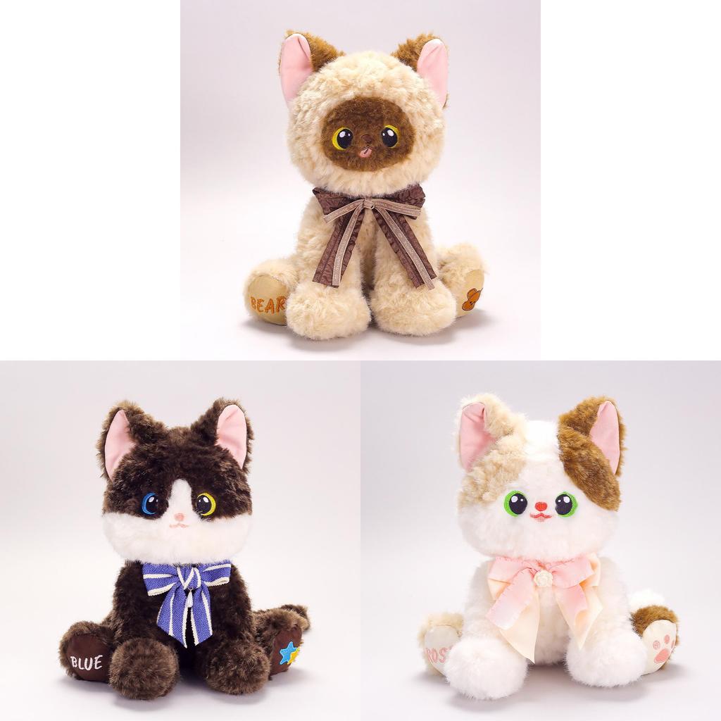 Cat Plush Toy For Kids With Super Soft Polyester Fabric Gift For Childrens Birthday