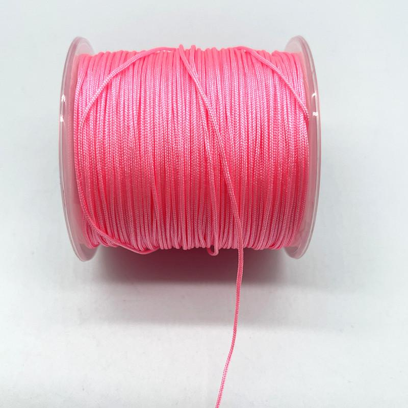 10 Meter 0,8 mm 1,0 mm Nylonschnur Faden Chinesischer Knoten Makramee-Schnur Armband Geflochtene Schnur DIY Quasten Perlen Shamballa-Faden