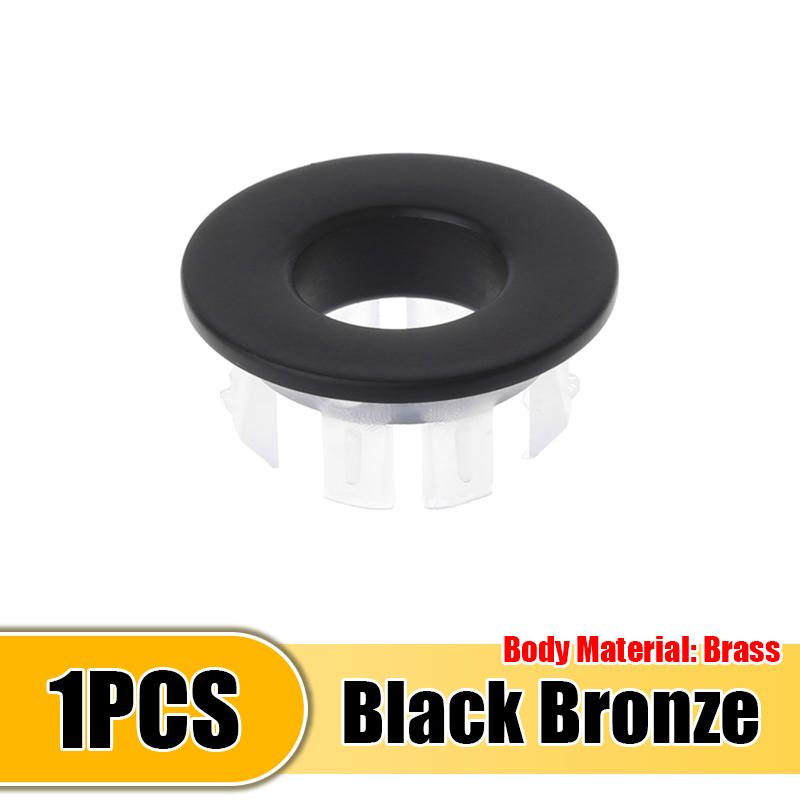 1/4Pcs Sink Hole Overflow Cover Basin Trim Bath Sink Holes Drain Cap Replacement Bathroom Wash Basin Hollow Overflow Rings Plug