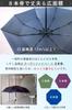 Lightweight Folding Umbrella for Sun and Automatic Carbon 8 55cm Full Light UV Sun and Light Safety Satin Gray Men's Parasol Rain, Open/Close, Fiber,