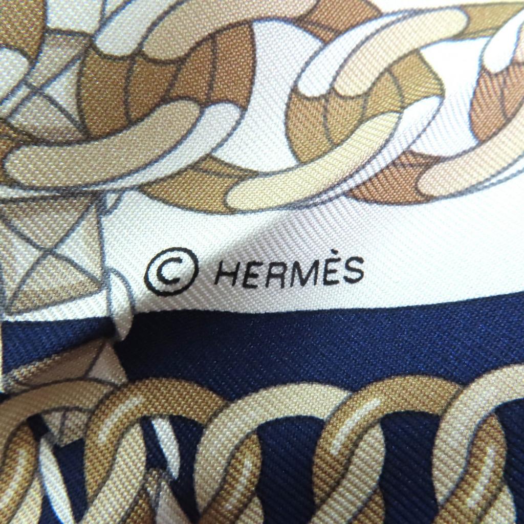 Excellent HERMES Other Accessories Petit Ash Furoshiki PM Navy Silk Women Used